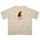 TOMOS-dogのふりむき犬（ドット）ブラタン Oversized T-Shirt