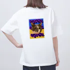 くぅTikTok猫部のウクライナカラーにゃん太郎Tシャツ オーバーサイズTシャツ