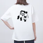 LUCHAの(バックプリント)フライング・クロスチョップ オーバーサイズTシャツ