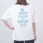 kg_shopの[☆両面] KEEP CALM AND BREAD CLIP [ライトブルー] オーバーサイズTシャツ