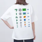 kg_shopの[☆両面] ワールドカップ【視力検査表パロディ】 オーバーサイズTシャツ