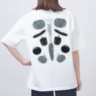 たっちからぁショップのなでなで野菜モノトーン Oversized T-Shirt