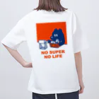 トマトマーケットのNO SUPER,NO LIFE(レッド) Oversized T-Shirt