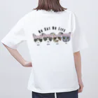 みきぞーん｜保護猫 ミッキー画伯と肉球とおともだちのmoo& chah & guri & ari Oversized T-Shirt