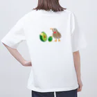 すきぴこのキウイアボカド オーバーサイズTシャツ