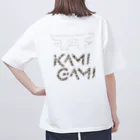 KAMI-GAMI from NTPの『KAMI-GAMI』backprint カモフラ Oversized T-Shirt