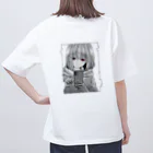 ぴよこちゃん。のメンヘラぴよこちゃん。バックプリントTシャツ オーバーサイズTシャツ