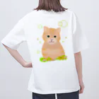 greetenの癒し猫　茶トラ オーバーサイズTシャツ