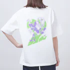 強ガールSHOPのI♡強ガール green&purple ver. オーバーサイズTシャツ