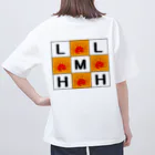 リコリス・曼珠沙華・ヒガンバナのL.M.H Clubロゴ合わせ オーバーサイズTシャツ