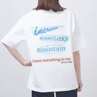 @workout_widaiboの『ポジティブワードＢ』バックプリント Oversized T-Shirt