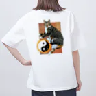 キジトラ商会の太猫拳　両面プリント オーバーサイズTシャツ