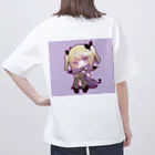 くもりの罠のくもりミニキャラ（ロゴあり）グッズ オーバーサイズTシャツ