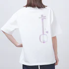 綾錦工房 りこりすの津軽三味線【彩雲】 オーバーサイズTシャツ