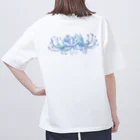 綾錦工房 りこりすの曼珠沙華 【月光】 オーバーサイズTシャツ