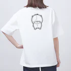 UMIWATAの震えるイヌ【白】 オーバーサイズTシャツ