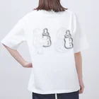 75butake.officialのあかさん | 白Tシャツ Oversized T-Shirt