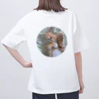 茶色三毛猫ルームのふわふわにゃんこ オーバーサイズTシャツ