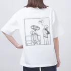 プールのDAMARESHI(白) オーバーサイズTシャツ