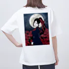 ぽぅちゃぁんの君は彼岸花 オーバーサイズTシャツ