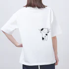 kobutadaのしがみつきあにまる-いぬ オーバーサイズTシャツ