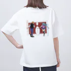 仮作品保管庫の前世鳥の少年と前世魚の少女 オーバーサイズTシャツ