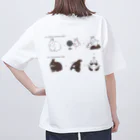 スタジオレッキスの[バックプリント]ルビーアイドホワイトからチョコレートオターに変身！ Oversized T-Shirt