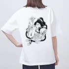 ムラサキノカマキリのピザジャンキー オーバーサイズTシャツ