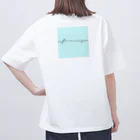 イヅミイラストのフラミンゴピンク オーバーサイズTシャツ