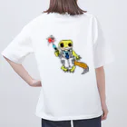 糖尿病 with animalsの注射をがんばる君を応援するレオパちゃん オーバーサイズTシャツ