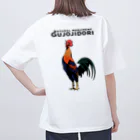 しもべ(鶏勉強中)の郡上地鶏(天然記念物) オーバーサイズTシャツ