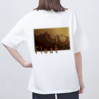 and pudding storeのくまのコーヒーフロート オーバーサイズTシャツ