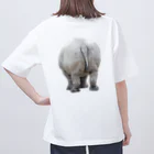 ueko0129のお座りするサイ Oversized T-Shirt