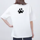 ぷんすこ(♂)のLIFE IS MEOW-TIFUL（黒ラインロゴ） Oversized T-Shirt