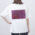 5歳児のお店屋さん　深海と猫といきもの全部のクチデッカくんとヤンチャくん　ハロウィン Oversized T-Shirt