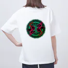 ﾈﾓﾌｨﾗのタツノオトシゴ 曼荼羅 オーバーサイズTシャツ