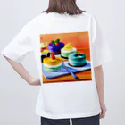 Egao  Creationsの至福のスウィーツ オーバーサイズTシャツ