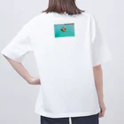 MOMOTAKAショップの海のかけら - ピグとバード Oversized T-Shirt