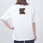 大嶌（おおしま）すずの萬屋の【茜】Tシャツ（立ち絵） Oversized T-Shirt