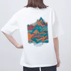 aokitaの【BLUE NORTH】ボルダーデザイン5 オーバーサイズTシャツ