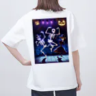 seasun011のハロウィンスケルトンダンス01　バックプリント オーバーサイズTシャツ