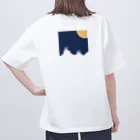 ぼぼのshopのお月見おばけ オーバーサイズTシャツ