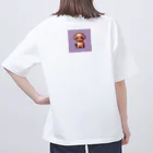 たるほのお店のかわいいトイプードルのピクセルアート Oversized T-Shirt