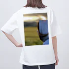 雲の自由座のmorning glory  オーバーサイズTシャツ