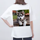 Kybeleのシベリアンハスキーの子犬のグッズ Oversized T-Shirt