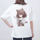 yudu910のネコ耳弓道部 オーバーサイズTシャツ