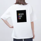 レモングラスのNEVER GIVE UP ネバーギブアップ Oversized T-Shirt