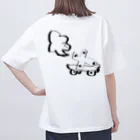 ヘリコプター・ペアレンツの十字架を乗せたスケートボード オーバーサイズTシャツ