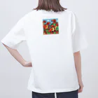 jj2424のティラノサウルス5 オーバーサイズTシャツ