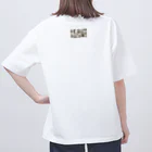 kiryu-mai創造設計の白猫ぎっしり Oversized T-Shirt